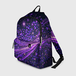 Рюкзак Фиолетовые сверкающие абстрактные волны