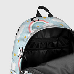 Рюкзак Панда на радуге, цвет: 3D-принт — фото 2