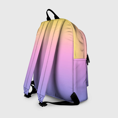 Рюкзак Нежный жёлто-сиреневый градиент / 3D-принт – фото 2