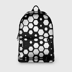 Рюкзак Белые соты киберпанк, цвет: 3D-принт — фото 2