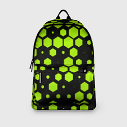 Рюкзак Зеленые соты киберпанк, цвет: 3D-принт — фото 2