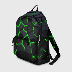 Рюкзак Зеленые плиты киберпанк, цвет: 3D-принт