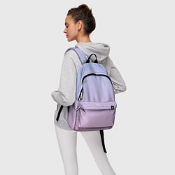 Рюкзак Градиент лавандовый, цвет: 3D-принт — фото 2