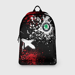Рюкзак Шкода на фоне граффити и брызг красок, цвет: 3D-принт — фото 2