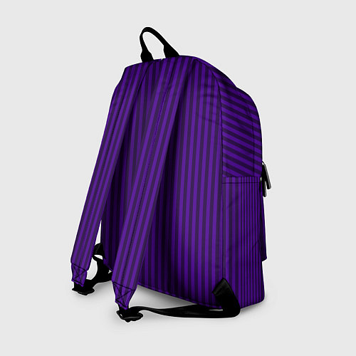 Рюкзак Яркий фиолетовый в полоску / 3D-принт – фото 2