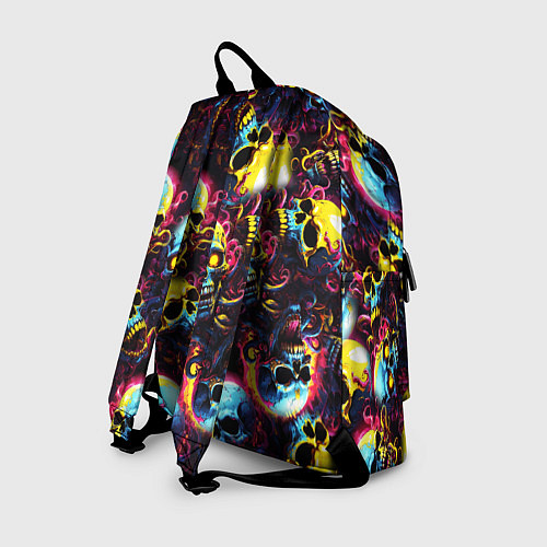 Рюкзак Разноцветные черепушки с щупальцами / 3D-принт – фото 2