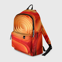 Рюкзак Оранжевые объемные круги, цвет: 3D-принт