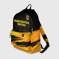 Рюкзак Manchester United - gold gradient посередине, цвет: 3D-принт