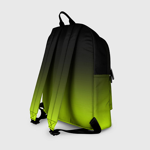 Рюкзак Чёрно-салатовый градиент / 3D-принт – фото 2