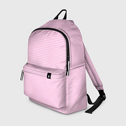 Рюкзак Светлый розовый в белую полоску, цвет: 3D-принт
