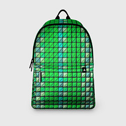 Рюкзак Зелёные плитки и чёрная обводка, цвет: 3D-принт — фото 2