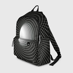 Рюкзак Червоточина - белая сетка на черном, цвет: 3D-принт
