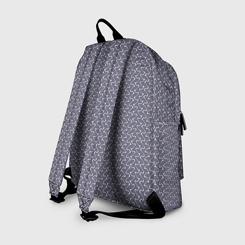 Рюкзак Серый ежевичный волнистые полосы / 3D-принт – фото 2