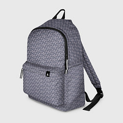 Рюкзак Серый ежевичный волнистые полосы, цвет: 3D-принт