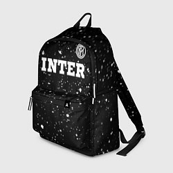 Рюкзак Inter sport на темном фоне посередине, цвет: 3D-принт