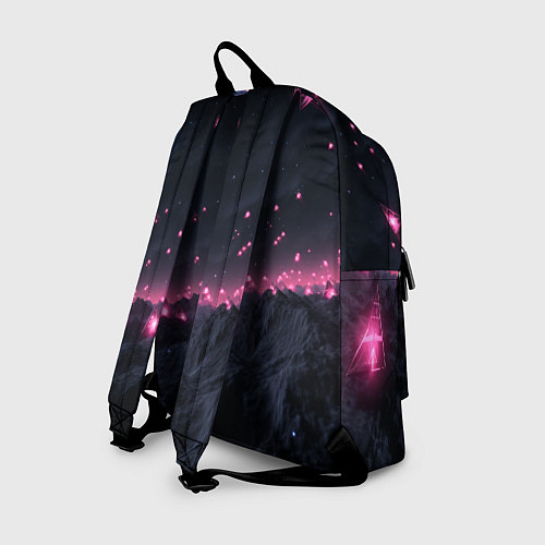 Рюкзак Яркие пирамидки в космосе / 3D-принт – фото 2