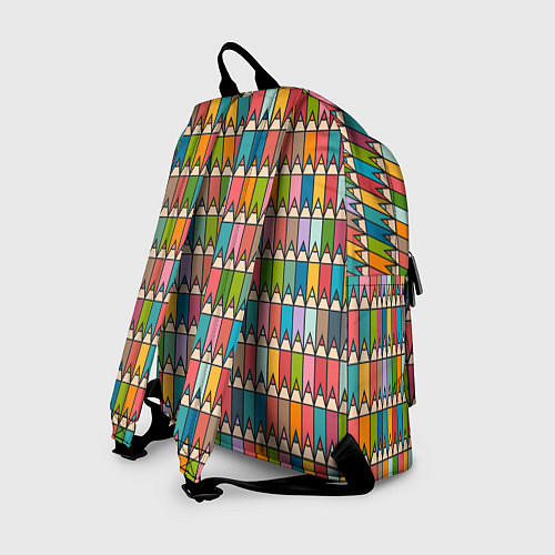 Рюкзак Паттерн с цветными карандашами / 3D-принт – фото 2