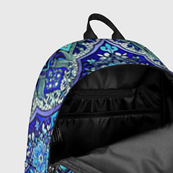 Рюкзак Сине - голубые узоры, цвет: 3D-принт — фото 2