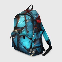 Рюкзак Синие объемные плиты, цвет: 3D-принт