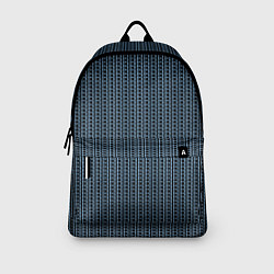 Рюкзак Чёрно-синий полосы в горошек, цвет: 3D-принт — фото 2