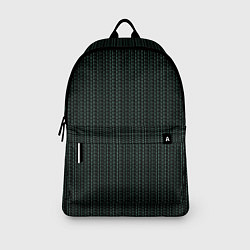 Рюкзак Чёрный в мелкие полоски, цвет: 3D-принт — фото 2