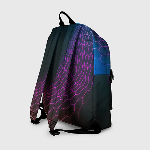 Рюкзак Chery neon hexagon / 3D-принт – фото 2
