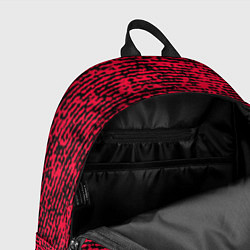 Рюкзак Ярко-розовый в чёрную текстурированную полоску, цвет: 3D-принт — фото 2