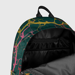 Рюкзак Разряды на зеленом, цвет: 3D-принт — фото 2