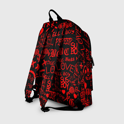 Рюкзак Lil peep логотипы / 3D-принт – фото 2
