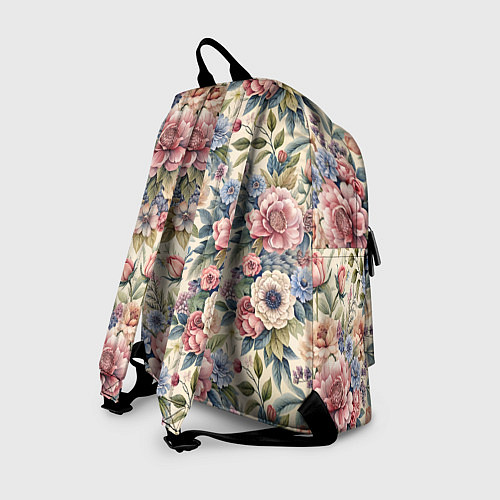 Рюкзак Нежные цветочные мотивы / 3D-принт – фото 2