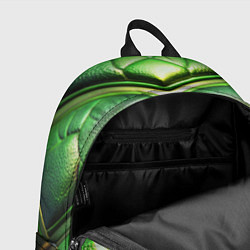 Рюкзак Объемная зеленая текстурная кожа, цвет: 3D-принт — фото 2