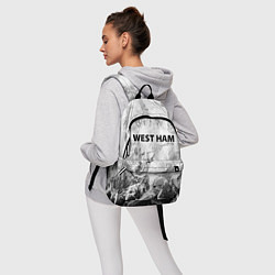 Рюкзак West Ham white graphite, цвет: 3D-принт — фото 2