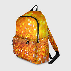 Рюкзак Оранжевые и желтые блестяшки боке, цвет: 3D-принт