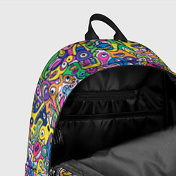 Рюкзак Рожицы разноцветные, цвет: 3D-принт — фото 2