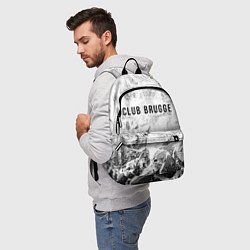 Рюкзак Club Brugge white graphite, цвет: 3D-принт — фото 2