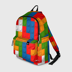Рюкзак Блоки цветового конструктора, цвет: 3D-принт