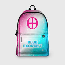 Рюкзак Blue Exorcist neon gradient style по-центру, цвет: 3D-принт — фото 2