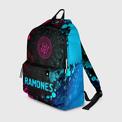 Рюкзак Ramones - neon gradient по-центру, цвет: 3D-принт