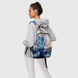 Рюкзак Синий батик, цвет: 3D-принт — фото 2