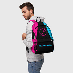 Рюкзак Akame ga Kill - neon gradient по-центру, цвет: 3D-принт — фото 2