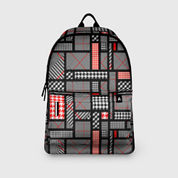 Рюкзак Узор в клетку, цвет: 3D-принт — фото 2