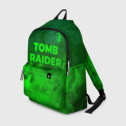 Рюкзак Tomb Raider - green gradient посередине, цвет: 3D-принт