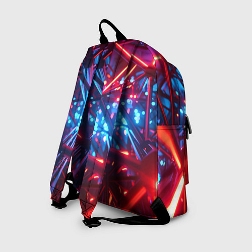 Рюкзак Неоновые трубки / 3D-принт – фото 2