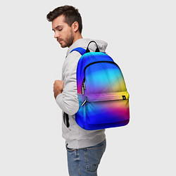 Рюкзак Линии геометрии градиент, цвет: 3D-принт — фото 2