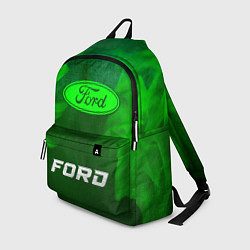 Рюкзак Ford - green gradient по-центру, цвет: 3D-принт