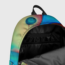 Рюкзак Жидкие цветные краски, цвет: 3D-принт — фото 2