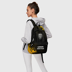 Рюкзак Leeds United - gold gradient по-центру, цвет: 3D-принт — фото 2