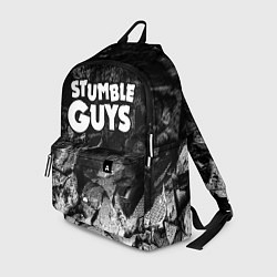 Рюкзак Stumble Guys black graphite, цвет: 3D-принт