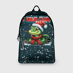 Рюкзак С новым годом змеи, цвет: 3D-принт — фото 2