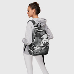 Рюкзак Черно белый камуфляж, цвет: 3D-принт — фото 2